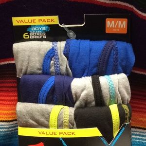 NWT HANES X-TEMP BOYS’ BOXER BRIEFS 6 PACK M AND L